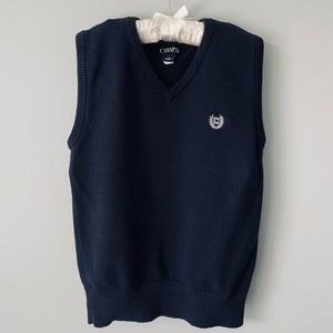 Chaps boys navy sleeveless sweater vest size 7